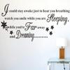 Premium "Sleep & Dream" PVC Removable Wall Sticker, Witness Your Growth, for Bedroom or Living Room, 50 × 92 cm view 2