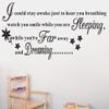 Premium "Sleep & Dream" PVC Removable Wall Sticker, Witness Your Growth, for Bedroom or Living Room, 50 × 92 cm view 3