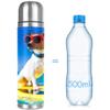 Dog Paw Heart Water Bottle, Leakproof Stainless Steel Thermos, 500 ml view 4
