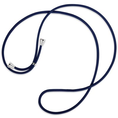 mtb more energy Replacement Strap for Phone Lanyard, Dark Blue, with Silver End Caps
