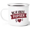 MoonWorks Enamel Mug “I Love Farting” – Customizable view 2