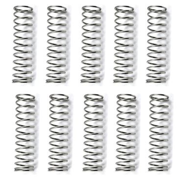 NO LOGO NJ-Spring 10-Piece 3D Printer Feeder Compression Spring Set, 304 Stainless Steel, 25 mm