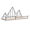 Tubayia Nordic-Style Metal Floating Wall Shelf, Black view 1