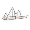 Tubayia Nordic-Style Metal Floating Wall Shelf, Black view 2
