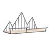 Tubayia Nordic-Style Metal Floating Wall Shelf, Black view 3