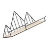 Tubayia Nordic-Style Metal Floating Wall Shelf, Black view 4