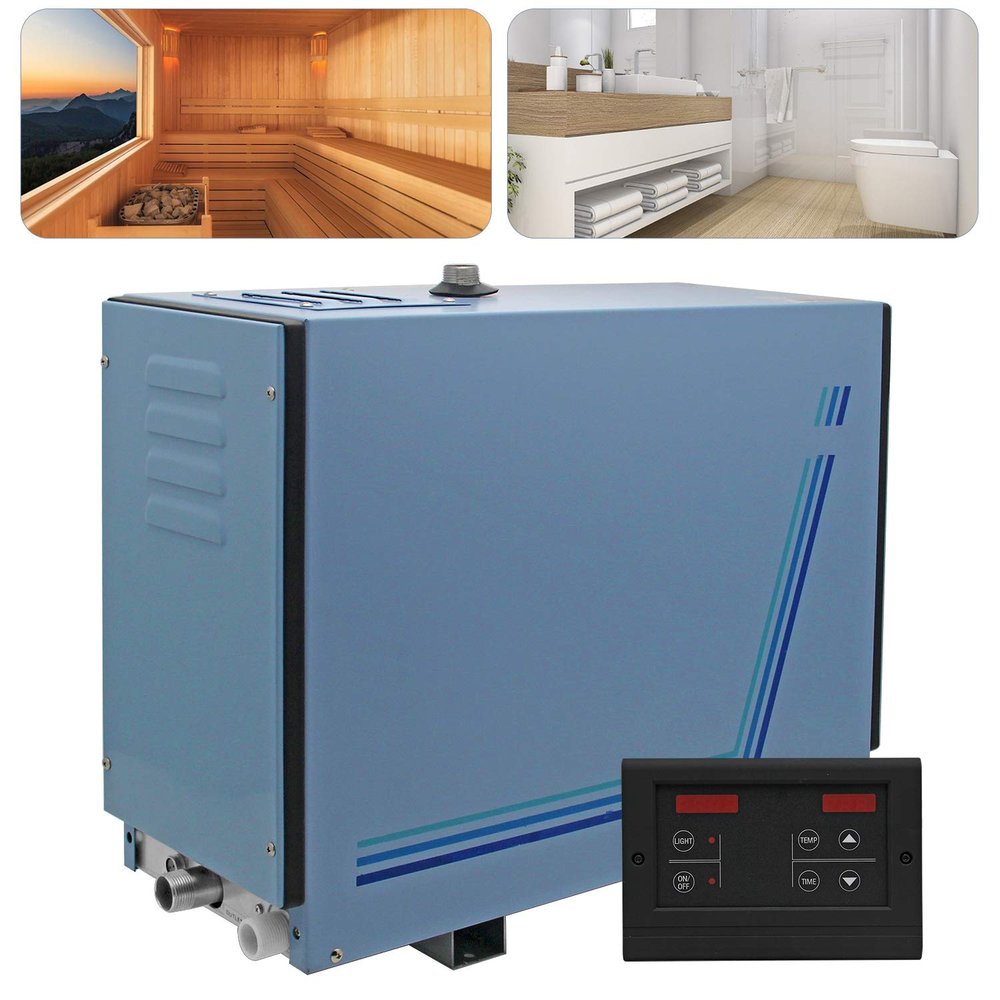 Hanchen Steam Generator for Sauna, 4.5–18 kW Turkish Bath Shower with Digital Temperature Control and Adjustable Timer, 35–55°C, 10 min–8 h, 220/380 V, CE, 12 kW 380 V