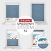 Schuette After Rain Pleated Blind, Screw-Mounted, Blue, 90 x 120 cm view 3