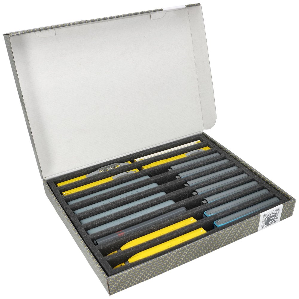 Feldherr FSLB040 Storage Box for Model Railways, Locomotives and Vehicles – 9 Dividers for N Scale, Upright, 1 Pc.