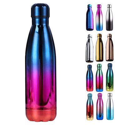 JK Home 500 ml Water Bottle, 304 Stainless Steel, Double-Wall Vacuum Insulated, Blue/Red