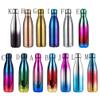JK Home 500 ml Water Bottle, 304 Stainless Steel, Double-Wall Vacuum Insulated, Blue/Red view 2