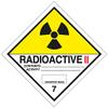 StickersLab ADR Class 7.B Radioactive Materials Category II Label or Aluminum Holder, 300 x 300 mm view 1