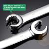 Vogueing Tool 15 mm × 17 mm Open Double-Ended Brake Line Wrench view 3