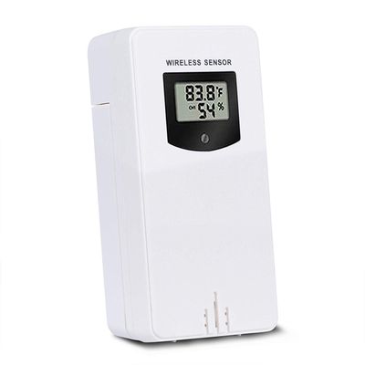 Newentor Wireless Outdoor Sensor for Weather Station, Thermometer-Hygrometer, White (Sensor Only)