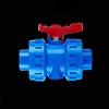 BE-TOOL 2-Way PVC Ball Valve, Union Connector, Glue & BSP Thread, 25 mm view 1