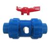 BE-TOOL 2-Way PVC Ball Valve, Union Connector, Glue & BSP Thread, 25 mm view 2
