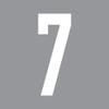 GreenIT 20 cm DIN 1451 Custom Digit Number Sticker, White 7 view 1