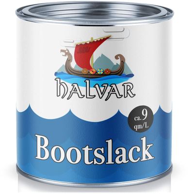 Halvar PU-Reinforced Boat & Yacht Paint for Wood and Metal, 5 L, Clear Matte