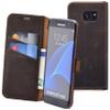 Suncase Book-Style Leather Case for Samsung Galaxy S7 Edge, Antique Dark Brown view 1