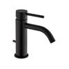 Paffoni LIG071NO LIGHT Bathroom Basin Faucet, Matte Black, with Automatic Drain 1 1/4 in G view 1