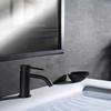 Paffoni LIG071NO LIGHT Bathroom Basin Faucet, Matte Black, with Automatic Drain 1 1/4 in G view 3