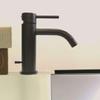 Paffoni LIG071NO LIGHT Bathroom Basin Faucet, Matte Black, with Automatic Drain 1 1/4 in G view 4