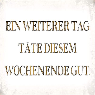 Schatzmix “One More Day” Metal Wall Sign, 20 x 30 cm