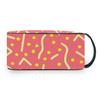 MONTOJ Toiletry Bag Cosmetic Makeup Bag with Yellow Lines for Travel and Home view 3