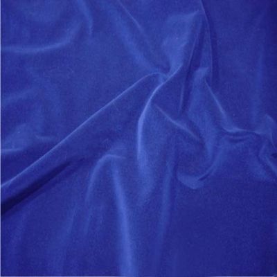 Upholstery & Garment Fabric, 100% Cotton Velvet, 112 cm Wide, Royal Blue