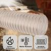 AWM 110 mm Transparent Extraction Hose, 0.4 mm, Flame-Retardant Spiral Hose (1 m) view 4