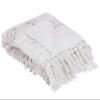 Beliani Pink Blanket 120 x 150 cm Acrylic Cotton Kaman view 1