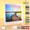 Monzetta Picture Frame for Puzzles, 50 x 76 cm, White High-Gloss, 76 x 50 cm, Anti-Glare Acrylic Glass view 3