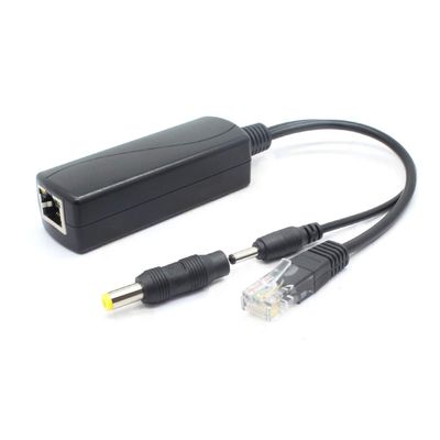 ANVISION 5V PoE Splitter, 48V to 5V Adapter, 2.4A, 3.5 x 1.35mm and 5.5 x 2.1mm Plugs, IEEE 802.3af, for IP Cameras