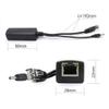 ANVISION 5V PoE Splitter, 48V to 5V Adapter, 2.4A, 3.5 x 1.35mm and 5.5 x 2.1mm Plugs, IEEE 802.3af, for IP Cameras view 2