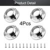 MroMax Closet Rod Flanges, 19 mm Diameter, Base Mounts, 4-Pack view 4