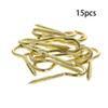 MroMax 15-Pack 45 mm Brass-Tone Ceiling Cup Hooks view 2