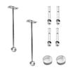 MroMax Ceiling Curtain Rod Holders, 25 mm, 1 cm, for Bedroom, Bathroom and Living Room Cabinets, 2-Pack view 1