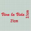 GreenIT 20 cm Viva la Vida Lettering Sticker, Red view 2