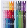 Jajasio 2-Pack 5 mm Chunky Separating Plastic Zippers, 85 cm, 25 Colors view 2