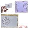Dressing Lady France Eiffel Tower Pink New Year Cards with Commemorative Blessing Messages view 4