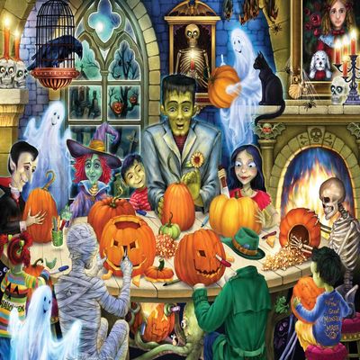 Haunted House Party 1000-Piece Halloween Puzzle