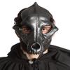 Andracor Handmade Hand-Painted Wolf Skull Mask, Metallic Anthracite view 2