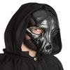 Andracor Handmade Hand-Painted Wolf Skull Mask, Metallic Anthracite view 4