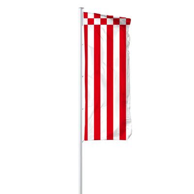 Vispronet State Flag 120 x 300 cm, Made in Germany, Various Materials, Vertical (Supraflag, Bremen Without Coat of Arms)