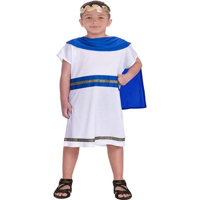 amscan Caesar Boys' Costume with Blue Cape, 6–8 Years