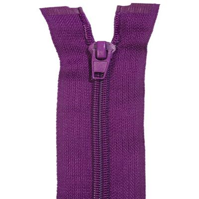 Jajasio 2-Pack Separating 5 mm Spiral Zippers, Purple, 70 cm