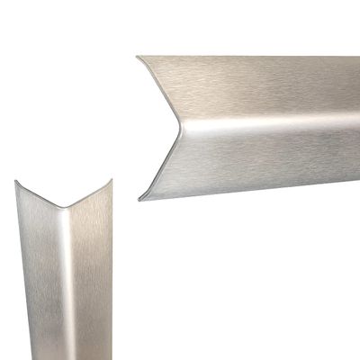 Stainless Steel Corner Guard, 150 cm, 90° Legs 30 x 30 mm, 3-Bend, K240