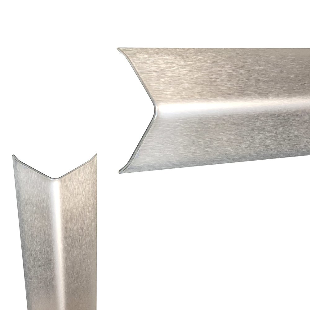 Stainless Steel Corner Guard, 150 cm, 90° Legs 30 x 30 mm, 3-Bend, K240