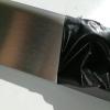 Stainless Steel Angle, V2A, 45 x 20 mm, 1250 mm, K240 Brushed, 0.8 mm view 2