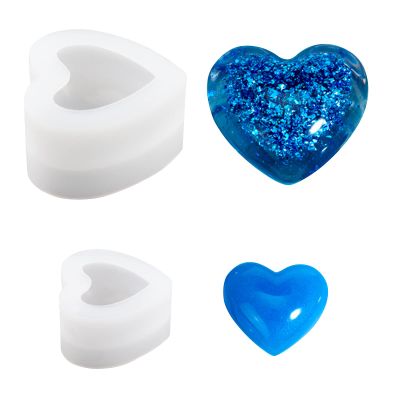 WANDIC Silicone Molds, 2-Piece Love Heart Shapes
